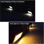 6-Pack Solar Deck Lights, Cool White LED