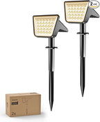 2-Pack Solar Spotlights, 28 LED Wall Lights