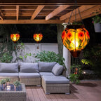 Hummingbird Solar Yard Lanterns, Rustic Waterproof LED