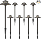 Warm White Solar Path Lights, Outdoor Yard LED