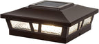 Upgraded Solar Post Cap Lights for Patio, LED