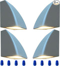 4-Pack Solar Gutter Lights, Warm White Waterproof LED
