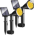 2-Pack Solar Spotlights, Waterproof Garden LED