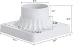 Post Light Pier Mount Adapter, 5.6" Heavy-Duty