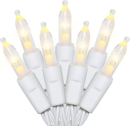 2-Pack Christmas LED String Lights, Waterproof Timer Lights