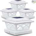 Solar Post Cap Lights 4-Pack, Waterproof LED