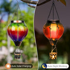 Hanging Solar Lantern Set, Metal Garden Lighting