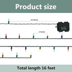Christmas Fairy Lights, 16ft Battery Twinkle Lights