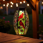Cardinal Solar Yard Lanterns, Rustic Waterproof LED