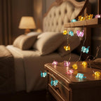 10ft LED Patio String Lights, Waterproof Outdoor