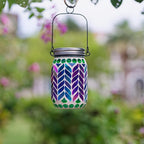 Mosaic Solar Garden Lanterns, Decorative Waterproof LED