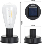 4-Pack Solar Landscape Lights for Driveway