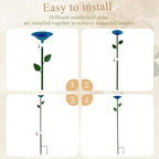 6-Pack Bee Watering Station, Metal Garden Bee Bath