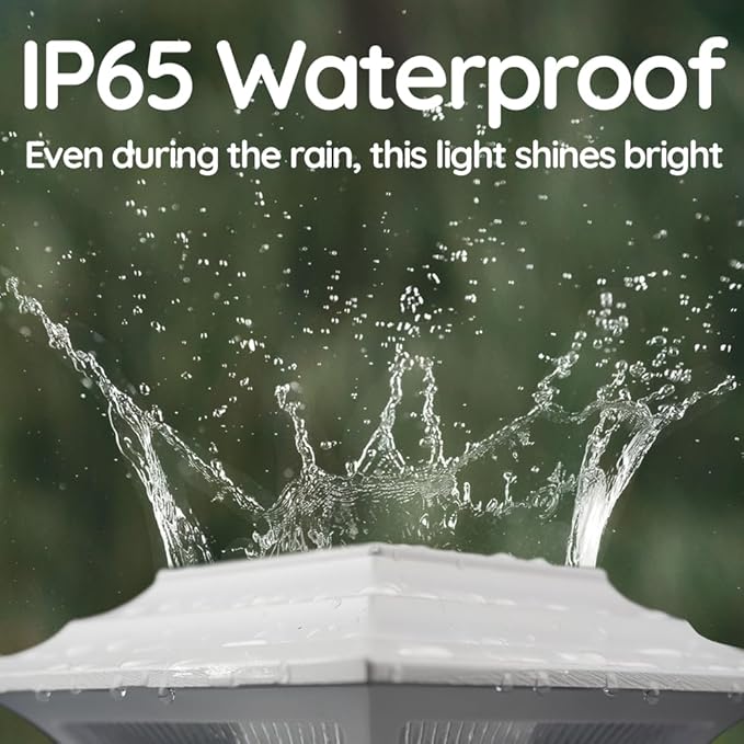 Ceybo Solar LED Post Cap Light 2-Pack, Weather-Resistant Outdoor Deck & Fence Accent