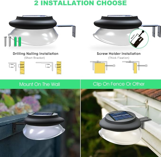 Sleek Solar Patio Lights 6-Pack, LED