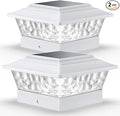 2-Pack Upgraded Solar Post Cap Lights for Deck, LED