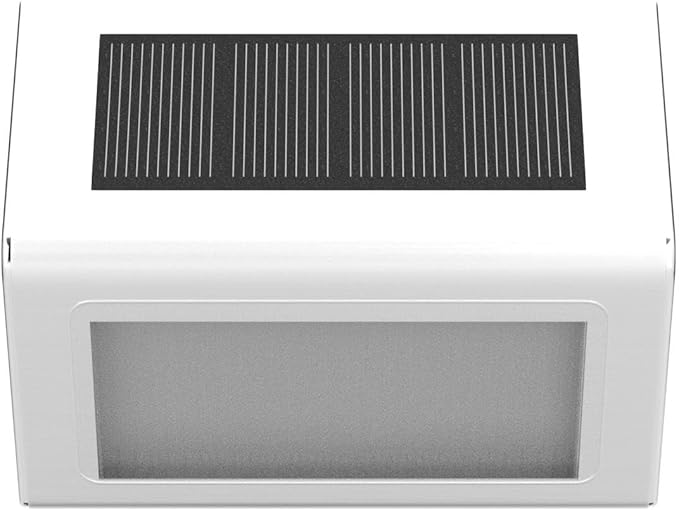 SOLPEX Solar Step Lights - 12 Pack Solar Powered Deck & Stairway Lights, Outdoor Fence Pathway Porch Garden (Warm White)