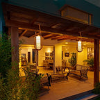 Solar Courtyard Lanterns, Outdoor Hanging LED Decor