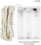 2-Pack 10ft Christmas LED String Lights, Waterproof Timer Lights