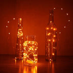 6-Pack 3ft Christmas LED String Lights, Waterproof Timer Lights