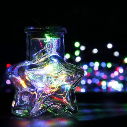 6-Pack 6ft Christmas LED String Lights, Waterproof Timer Lights