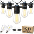Christmas Twinkle Lights, 190ft Waterproof for Patio