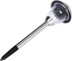 Silver Solar Pathway Lights, Garden LED