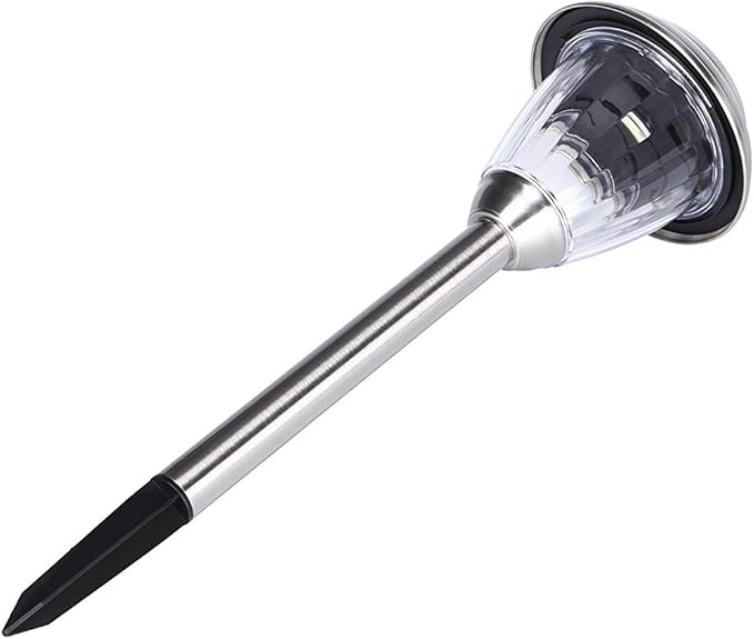 Silver Solar Pathway Lights, Garden LED