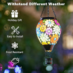 Flower Solar Lantern Set, Decorative Backyard Lighting