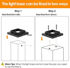 10-Pack Black Solar Yard Post Lights, Outdoor LED Caps