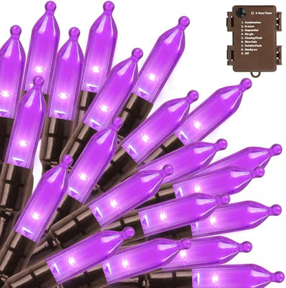 Halloween Porch String Lights, 18ft 50 LED Waterproof