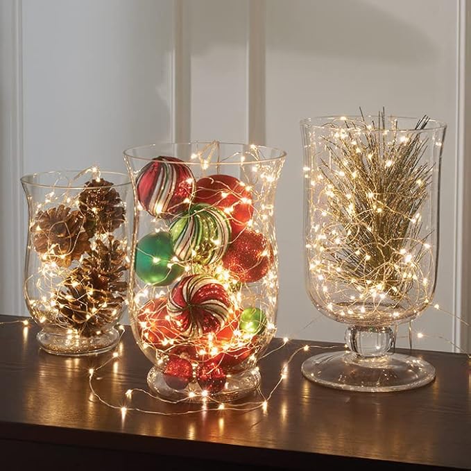2ft Warm White String Lights for Yard, Waterproof LED