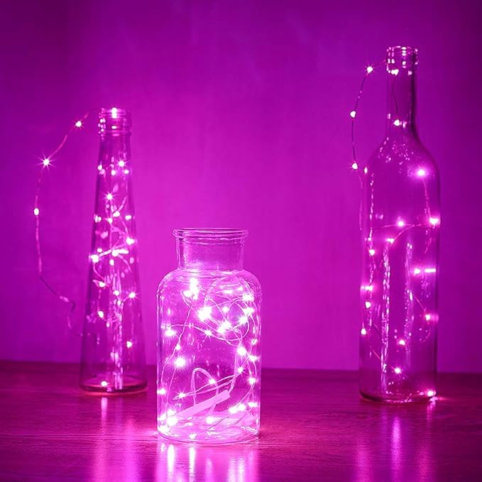 6-Pack Christmas String Lights, 3ft Waterproof Twinkle Lights