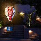 Garden Solar Lanterns, Waterproof LED Backyard Lights