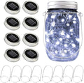 8-Pack Outdoor String Lights, Cool White Waterproof LED