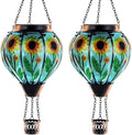 Sunflower Solar Lanterns, Waterproof LED Porch Lights