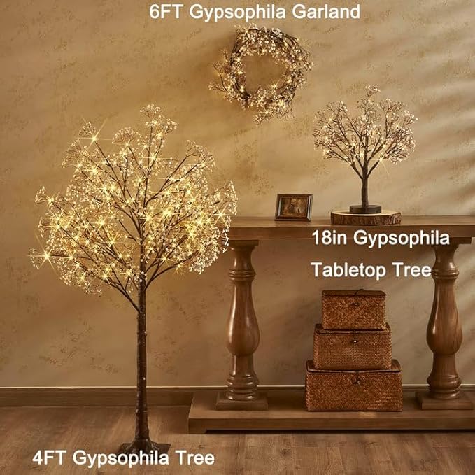 Christmas Twinkle Lights, 6ft Waterproof for Patio