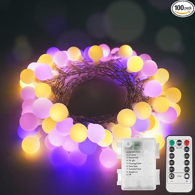 Christmas String Lights, 100 LED Waterproof Twinkle Lights
