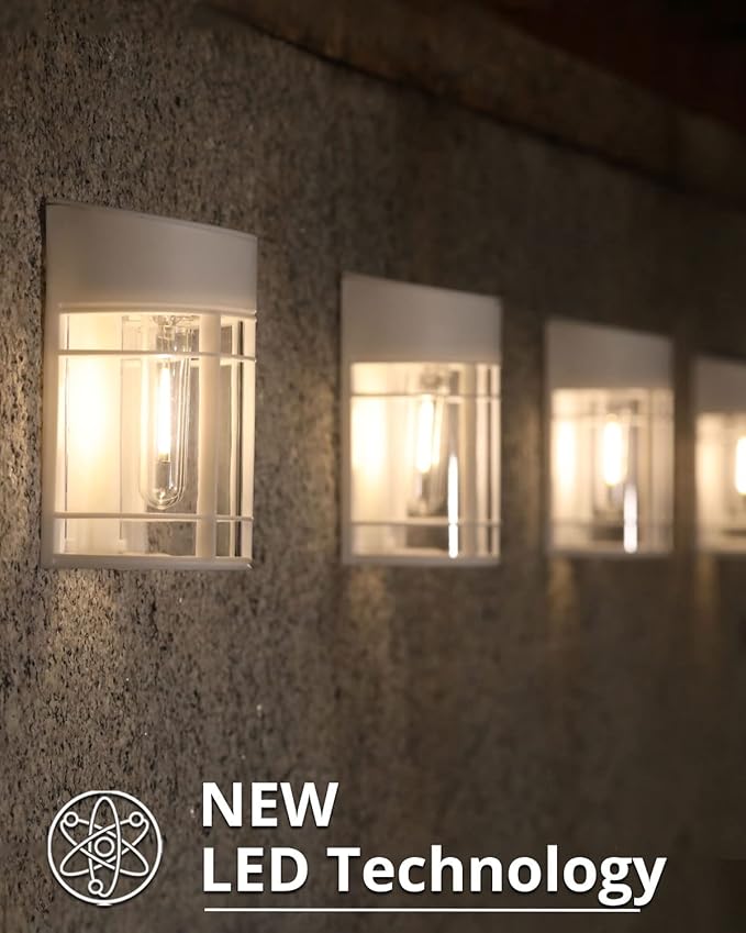 8-Pack Solar Pathway Lights, Waterproof LED Walkway Lights
