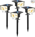4-Pack Solar Motion Sensor Spotlights, Landscape Lights