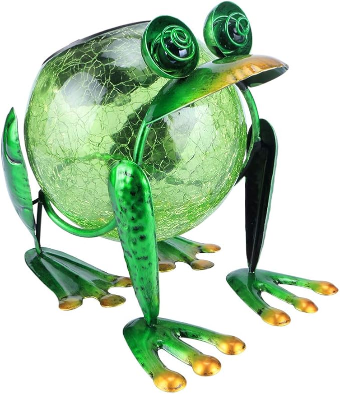 Classic Frog Solar Lanterns for Porch, Waterproof LED