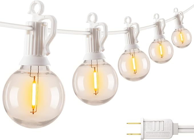 LED Patio String Lights, Waterproof Outdoor