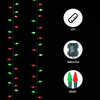 20ft Christmas LED String Lights, Waterproof Timer Lights