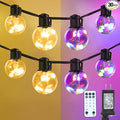 25ft Warm White String Lights for Backyard, Waterproof LED