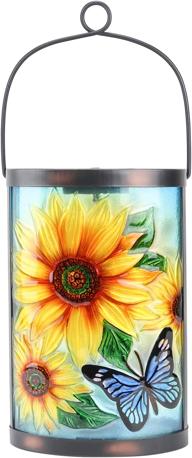Sunflower Solar Hanging Lanterns, Classic Yard Decor