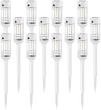 Solar Driveway Path Lights 12-Pack, IP65 Waterproof