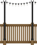2-Pack Metal String Light Poles, 5ft Party Stands
