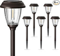 Warm White Solar Pathway Lights 6-Pack, Yard LED