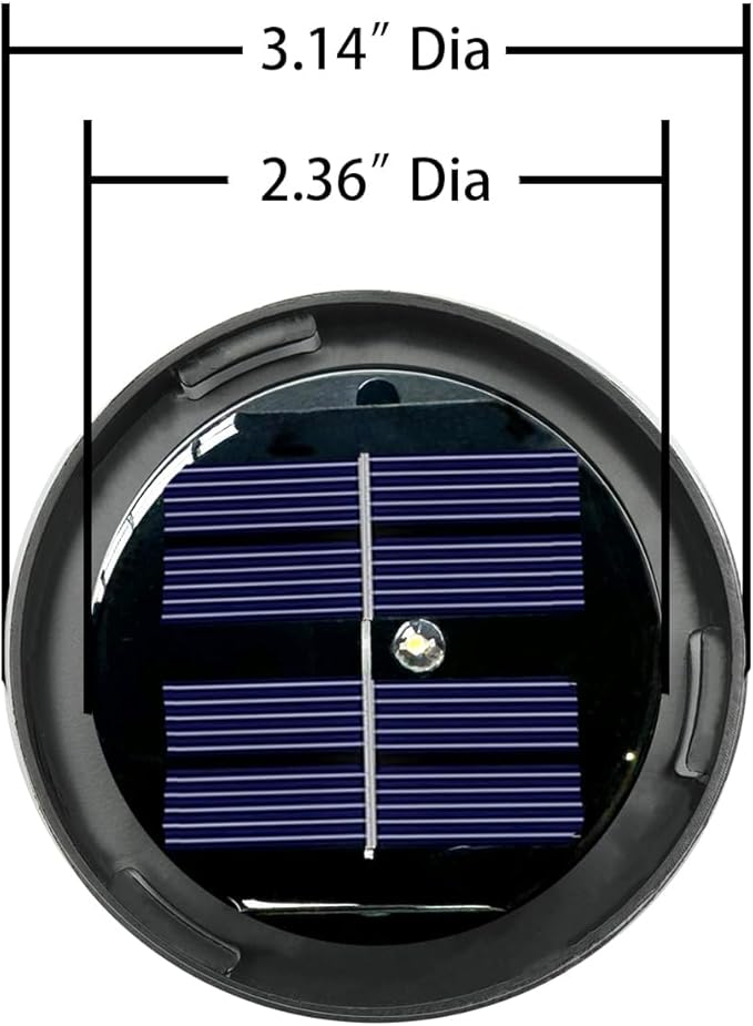 AAA 600Mah(2pack) Cracked Globe Glass Solar Lights Bottom Replacement for Solar Outdoor Lights Waterproof