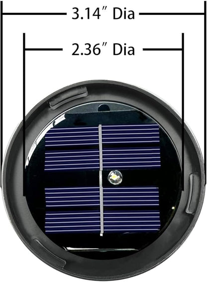 AAA 600Mah(2pack) Cracked Globe Glass Solar Lights Bottom Replacement for Solar Outdoor Lights Waterproof